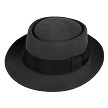 Classic Steel Grey Pork Pie Hat #HT27-02B 