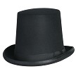 Classic Black Stovepipe Top Hat #HT29-01 
